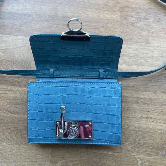 Saya Bags for Sale up to 90% Off: Poshmark Saya • Pastel Blue Croc bag by Subella London